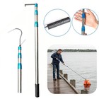 6 3ft Heavy Duty Truck Telescoping Pull Pole Cargo Grabber Reach Retriever Tool