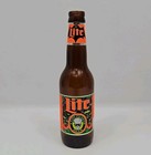 Vintage Miller Lite Orange And Black Label Halloween Bottle Empty