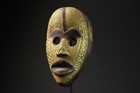 African Mask Antiques Tribal Face Vintage Wood Hand Carved Wall Hanging Dan-9694