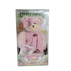 Fisher Price Briarberry Collection Sarahberry Bear Vtg 1998 Pink Overalls Nib