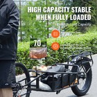 Bike Cargo Trailer Bicycle Carrier Storage Cart 70 Lbs Load Carbon Steel