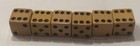 Three Pair  Butterscotch Bakelite 5 8    Vintage Dice  tested 