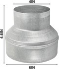 Duct Reducter 6  To 4   Hvac Air Ducting Vent Flexible Air Duct Adapter Sliver