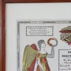 Pa German Fraktur Taufschein Hand Colored Birth baptismal Certificate C1859