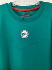 Miami Dolphins Throwback Team Issued Dri-fit Aqua Sweater New W tags Large
