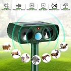 1-2 Pack Solar Ultrasonic Animal Repellent Dog Cat Skunk Deer Raccoon For Garden