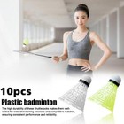 10pcs Outdoor Stable Durable Nylon Badminton Shuttlecocks Plastic Training  hot