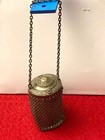Silver Like 1920 s Chainmail Coin Purse-beggers Purse Etched Lid