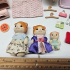 Calico Critters Elegant Town Manor House W  Maple Cat Family Lavender Furniture