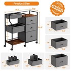 Baby Diaper Caddy Organizer And Storage - 3 Tier Rolling Cart With Dividers A   
