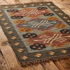 Vintage Handmade Carpet Wool Jute Rectangle Kilim Living Room Hallway Area Rug