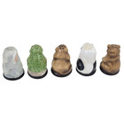 5 Piece Vintage Franklin Mint Porcelain Friends Of The Forest Thimbles 1982