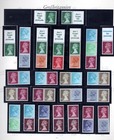 Great Britain    Collection Of Machins Pairs  coils Not Checked     Mnh
