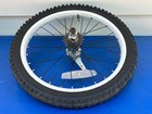 Set Of 18 X 1 95 Mini Bmx White Wheels Rims Tires Coaster Brake Schwinn Next