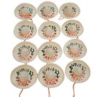 Mini Mexican Sombrero Hats 12 Pack     2 25 Inch  pack Of 12   Green  Red 