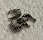Tierracast Antique Silver-plated Pewter Spiral Pinch Bails     Lot Of 4