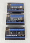 3 Memorex Hbx Ii 90 Audio Cassettes Tape new Sealed Rare