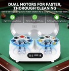 Pool Ball Cleaner Machine Dual Motor Electric Billiard Ball Polisher Automatic