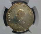 1915 Mexico 1 Peso Oaxaca 4th Bust Unfinished Truncation Ngc Ms 63 Monster Toner