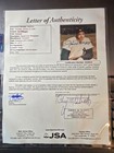 Joe Dimaggio Autographed 8x10 Photo Jsa Certified Free Shipping