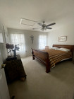 Vintage Solid Queen Mahogany Sleigh Bed Frame