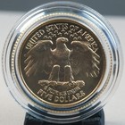 1999 W  5 Gold George Washington Commemorative Uncirculated Coin