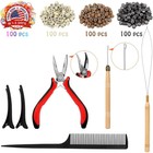 Hair Tinsel Kit  48 Inch 14 Colors  3500 Strands   Tinsel Hair Extensions With T