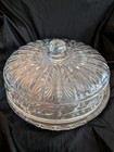 Heavy Leaded Crystal Cake Stand With Dome Lid