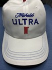 Michelob Ultra Hat Ball Cap One Size Strap Back White Lightweight Light Beer