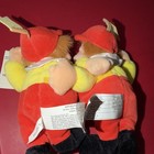 Tweedle Dee   Dum Mini Bean Bag Alice In Wonderland Disney Store Twins Plush New