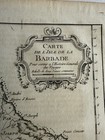 Antique Map Of Barbados 