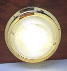   Marine Boat Rv Led Ceiling  cabin dome White Light Gold Plated Pc Waterproof