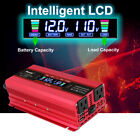 800w Car Power Inverter Dc 12v To Ac 110v Lcd Outlets Rv Solar Converter