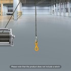 Carbon Steel Winch Cable With Self Locking Swivel Hook 7 16 Inch X 100 Feet