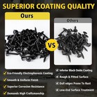 Wood Screws 1 Inch  110 Pcs Fixlink Premium Phillips Truss Head Black Wood