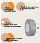 6 Rolls 2  X 60 Yards Silver Heavy Duct Tape 6 Mil Utility Grade Adhesive Tapes