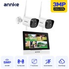 Annke Wireless 7  Monitor 4ch Nvr 3mp Two-way Audio Security Camera System Wifi