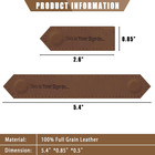 Handmade Genuine Leather Magnetic Bookmark For Book Lovers And Students  Brown