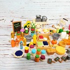 Calico Critters Li l Woodzeez Farmers Market Grocery Store Food Miniatures Lot