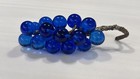 Vintage Lucite Acrylic Grape Cluster-royal Blue-wire Stem