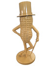 Vintage Planters Nuts Mr Peanut Coin Bank Tan Plastic Collectible Figurine Usa