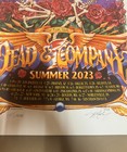 2023 Dead And   Company Tour Poster Red Rose Purple Sky Edition Aj Masthay  1385