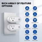 Moes Matter Smart Plug 15a Wifi Socket Outlet Energy Monitoring Alexa Google App