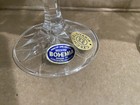 Bohemia Made In Czechoslovakia Fine Lead Crystal Vintage Lrg Wine 4 Glasses Nib