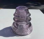 Vintage Purple Amethyst Whitall Tatum No 1 Glass Insulator- Excellent