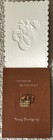 Unused Thanksgiving Pilgrim Girl Turkey Basket Vtg Greeting Card 1960s 1970s