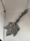 Arthur Court Grape Leaf Salad Servers And Rest Set Vintage 1991 1993 Aluminum