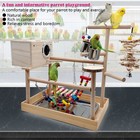 Bird Playground parrot Play Stand parakeet Play Gym With Breeding Box And Foo   