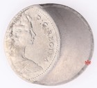 N d Canada 10 Cents 50  Struck Off Center Error - Lot 301p