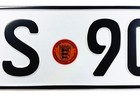 Mercedes Porsche Stuttgart Red Export German License Plate - Unique Number New